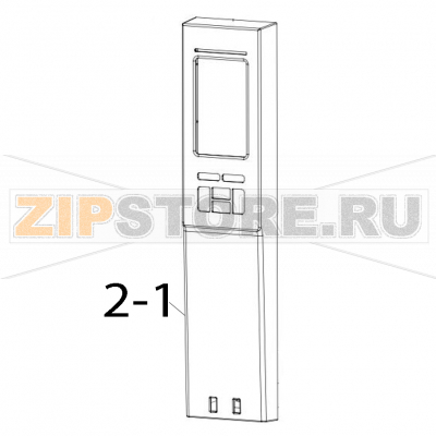 Left front panel cover assy TSC MH341P Left front panel cover assy TSC MH341PЗапчасть на деталировке под номером: 2-1
