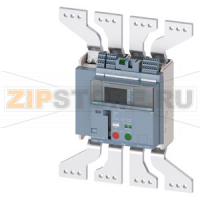 fixed-mounted molded case circuit breaker frame 1600; with RTC and 4AUX trip alarm switch S24; Icu "M" Icu=55kA @ 415V, 4-pole, right ETU660, LSIG, In=1000A display, meas., comm. function Ir=400...1000A Isd=0.6...10xIn, Ii=1.5...15xIn N conductor protec.