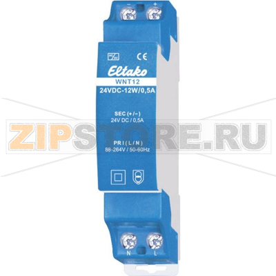 Блок питания на DIN-рейку 1 А, 12 Вт Eltako WNT12-12VDC-12W/1A 
