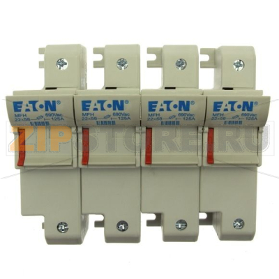 Держатель предохранителя, 125 A, AC 690 В, 22x58 мм, 4P, IEC UL Eaton 4P 22x58 Fuse Holder 