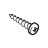 Vite aut. TCB 3,5x9,5 DIN 7981 F nichelata Saeco Royal Classic