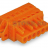 MCS MIDI Classic 1-conductor female plug; clamping collar; 2.5 mm?; Pin spacing 5.08 mm; 10-pole; 2,50 mm?; orange Wago 231-310/031-000 - MCS MIDI Classic 1-conductor female plug; clamping collar; 2.5 mm?; Pin spacing 5.08 mm; 10-pole; 2,50 mm?; orange Wago 231-310/031-000