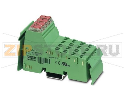 Клеммный модуль цифрового вывода Inline Phoenix Contact IB IL 24 DO 8-2MBD без принадлежностей, 8 выходов, 24 В постоян. тока, 500 мА, скорость передачи 2 Мбод, 4-проводная схема подключения.Минимальный заказ: 1 шт.Упаковка: 1 шт.