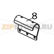 Staffa aggancio molle ST - finita Elettrobar Fast 80 Staffa aggancio molle ST - finita Elettrobar Fast 80Запчасть на деталировке под номером: 8