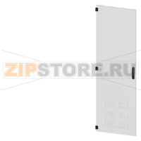 SIVACON, door, left, ventilated, IP40, H: 2000 mm, W: 600 mm, RAL 7035, Protection class 1 Siemens 8MF1060-2UT15-2BA2