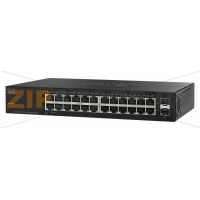 Коммутатор Неуправляемый Cisco - 110 series, Layer 1, 24-1GbE, 2-SFP, ROM-128MB, RAM-128MB, rack mount, SG112-24-EU