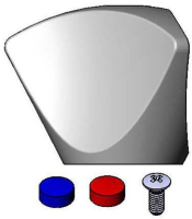 LEVER HANDLE MARKING RED/BLUE