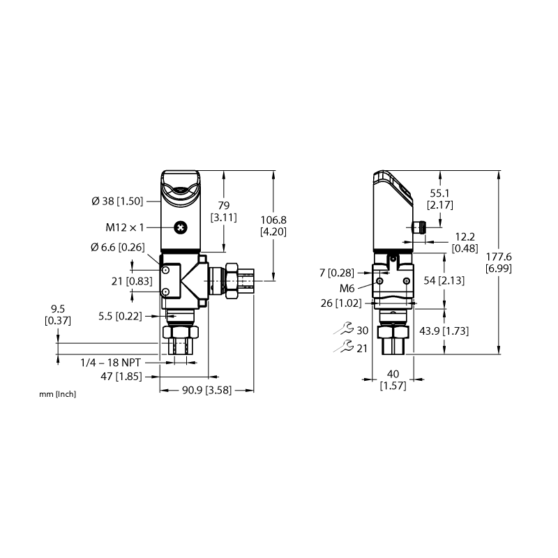 Датчик давления Turck PS326-40D-02-LI2UPN8-H1141 