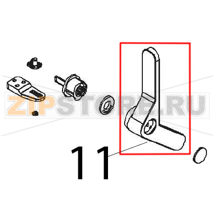 Ручка Angelo Po FX101E1 Ручка Angelo Po FX101E1Запчасть на деталировке под номером: 11