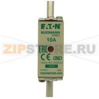 Предохранитель, 10 A, AC 690 В, 120 кА, NH000, aM, IEC Eaton NH FUSE 10AMP 690V aM SIZE 000