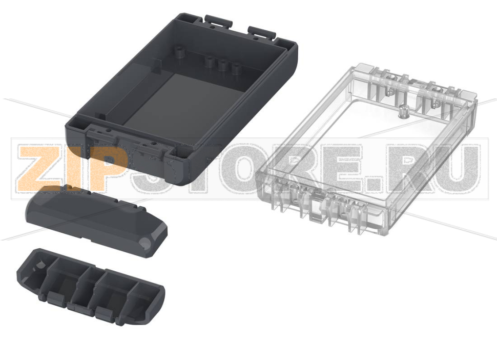 Корпус, 151x80x40 мм, поликарбонат UL 94 V0, прозрачная крышка Bopla B 140804 PC-V0-G 7024 