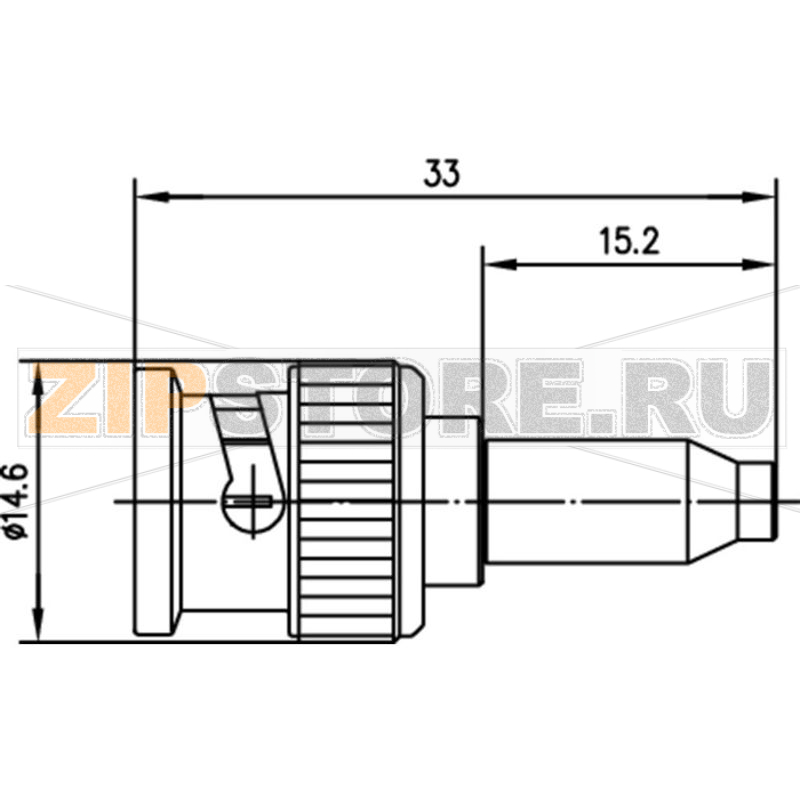 Разъем BNC, 50 Ом, 1 шт Telegärtner J01002A0053 