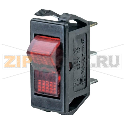 Переключатель клавишный 250 В/AC, 6 А, 1 x выкл/вкл, 1 шт SCI R13-32B-01 RT 