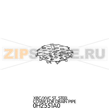 St. stell cover for drain pipe Unox XVC 305 St. stell cover for drain pipe Unox XVC 305Запчасть на деталировке под номером: 6Название запчасти на английском языке: St. stell cover for drain pipe Unox XVC 305