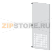 SIVACON, door half, left, with ventilation openings, IP20, H: 2200 mm, W: 800 mm, RAL 7035, Protection class 1 Siemens 8MF1280-2UT25-1BA2