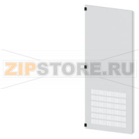 SIVACON, door half, left, with ventilation openings, IP20, H: 2200 mm, W: 800 mm, RAL 7035, Protection class 1 Siemens 8MF1280-2UT25-1BA2