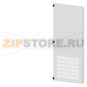 SIVACON, door half, left, with ventilation openings, IP20, H: 2200 mm, W: 800 mm, RAL 7035, Protection class 1 Siemens 8MF1280-2UT25-1BA2 