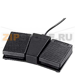 ПЕДАЛЬНАЯ КНОПКА, 2 ПЕРЕКИДНЫХ КОНТАКТА, ДВЕ ПЕДАЛИ, С КОЖУХОМ Siemens 3SE3934-5CB20 