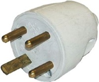 20A 3-POLE ELECTRICAL SOCKET + GROUND