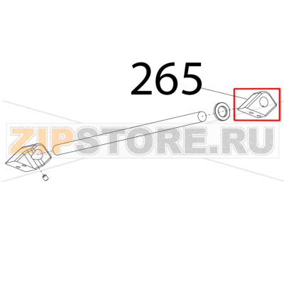 Bloc. dritto ast. piatto oss Sirman Palladio 300 Bloc. dritto ast. piatto oss Sirman Palladio 300Запчасть на деталировке под номером: 265