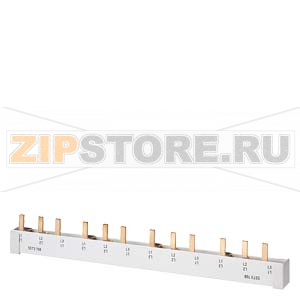 ШИНА ШТИФТОВОГО ТИПА БЕЗОПАСНАЯ ДЛЯ ПРИКОСНОВЕНИЯ 16КВ.ММ 3X1-ФАЗ.+HS L=1016ММ БЕЗ КОНЦЕВЫХ ЗАГЛУШЕК Siemens 5ST3716 