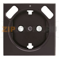 Накладка для розетки с 2хUSB ЗУ, чёрный бархат ABB 2CLA858830A1501