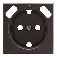 Накладка для розетки с 2хUSB ЗУ, чёрный бархат ABB 2CLA858830A1501