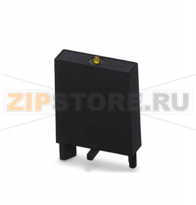 Штекерный модуль с безынерционным диодом и желтым светодиодом Phoenix Contact LDP3- 48- 60DC устанавливается на PR3, полярность: A1+, A2-, входное напряжение: 48 - 60 В постоян. тока ± 20 %.Минимальный заказ: 10 шт.Упаковка: 10 шт.
