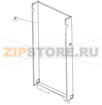 Panel, Rear Apach AC800   Panel, Rear Apach AC800Запчасть на сборочном чертеже под номером: 7Название запчасти Apach на итальянском языке: Panel, Rear Apach AC800