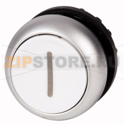 Головка кнопки с фиксации, белая с обозначением O Eaton M22-DR-W-X1 