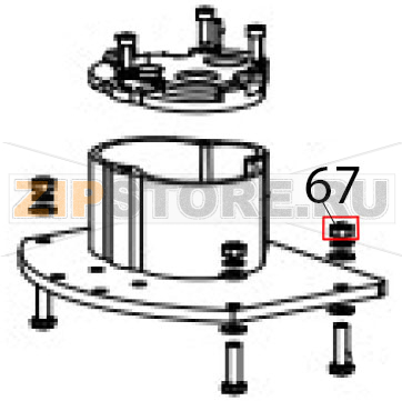 Hex nut Hurakan HKN-20SN2V Hex nut Hurakan HKN-20SN2VЗапчасть на деталировке под номером: 67