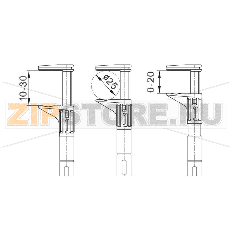 Щуп-зажим 600 В, 5 А, диапазон хода: 30 мм, черный, 1 шт Stäubli GRIP-F 