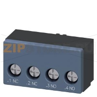 БЛОК-КОНТАКТ 1 НО, 1НЗ, ВИНТОВОЕ ПОДКЛЮЧЕНИЕ ПРОВОДНИКОВ Siemens 3RA6913-1A