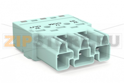 Штекер; 3-пол.; Код. B; 4,00 mm; светло-бирюзовые Wago 770-1253/076-000 Protected against mismating and maintenance-freePush-in CAGE CLAMP® spring pressure connection technology allows solid conductors to be simply pushed into a unit.Two wire connections per pole for loops or bridgesAdditional variable coding is possible.Components can be clearly printed on and color-coded to meet custom requirements....