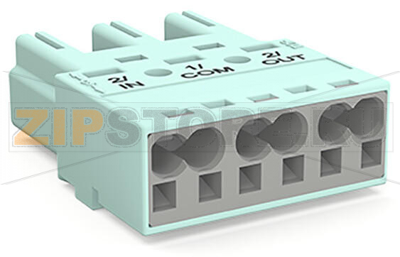 Штекер; 3-пол.; Код. B; 4,00 mm; светло-бирюзовые Wago 770-1253/076-000 Protected against mismating and maintenance-freePush-in CAGE CLAMP® spring pressure connection technology allows solid conductors to be simply pushed into a unit.Two wire connections per pole for loops or bridgesAdditional variable coding is possible.Components can be clearly printed on and color-coded to meet custom requirements....