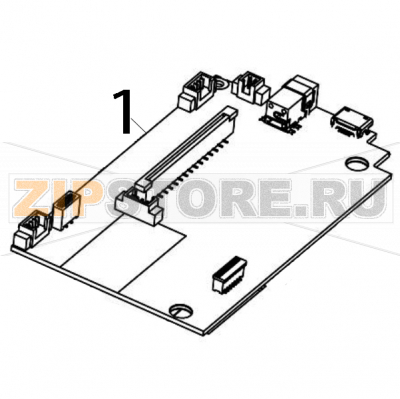 Main board assembly with a built-in MFi Bluetooth TSC TDM-30 Main board assembly with a built-in MFi Bluetooth TSC TDM-30Запчасть на деталировке под номером: 1