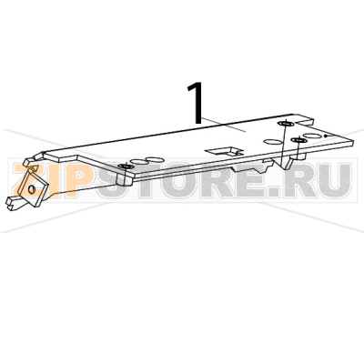 Rear plate Zebra TTP-2030 Rear plate Zebra TTP-2030Запчасть на деталировке под номером: 1