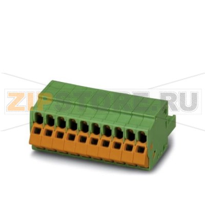 Вилочная часть Phoenix Contact QC 1,5/ 8-ST Номинальный ток: 12 А, Расчетное напряжение (III/2): 630 В, Полюсов: 8, Размер шага: 5 мм, Технология подключения: QUICKON (непосредственное подсоединение проводников), Цвет: зеленый, Поверхность контакта: олово.Минимальный заказ: 50 шт.Упаковка: 50 шт.