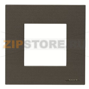 Рамка одноместная, двухмодульная, антрацитовая ABB 2CLA227110N1801 