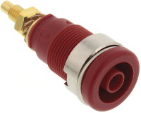 Штекер 4 мм, 32 A, 1000 В/AC/DC, красный Hirschmann 972354101