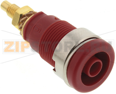 Штекер 4 мм, 32 A, 1000 В/AC/DC, красный Hirschmann 972354101 