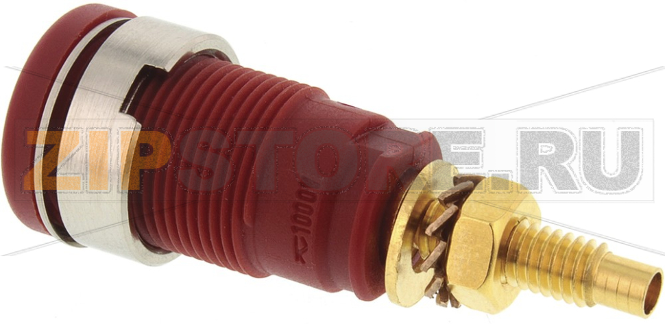 Штекер 4 мм, 32 A, 1000 В/AC/DC, красный Hirschmann 972354101 