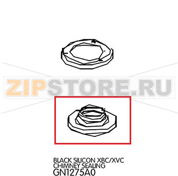 Black silicon chimney sealing Unox XVC 705 Black silicon chimney sealing Unox XVC 705Запчасть на деталировке под номером: 34Название запчасти на английском языке: Black silicon chimney sealing Unox XVC 705