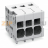Клемма на печатную плату; 4 mm; Шаг контактов 5 мм; 3-пол.; Push-in CAGE CLAMP®; 4,00 mm; серые Wago 2624-1103 - Клемма на печатную плату; 4 mm; Шаг контактов 5 мм; 3-пол.; Push-in CAGE CLAMP®; 4,00 mm; серые Wago 2624-1103