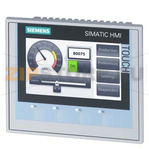 SIMATIC KTP400 COMFORT, ПАНЕЛЬ ОПЕРАТОРА SIMATIC HMI СЕРИИ COMFORT, УПРАВЛЕНИЕ СЕНСОРНОЕ/ КЛАВИШАМИ, 4&quot; ШИРОКОФОРМАТНЫЙ TFT-ДИСПЛЕЙ (16 МЛН. ЦВЕТОВ), ИНТЕРФЕЙСЫ PROFINET И MPI/PROFIBUS DP, 4 МБ ПАМЯТИ ПОЛЬЗ., WINDOWS CE 6.0, НАСТР. В WINCC COMFORT V11 Sie 
