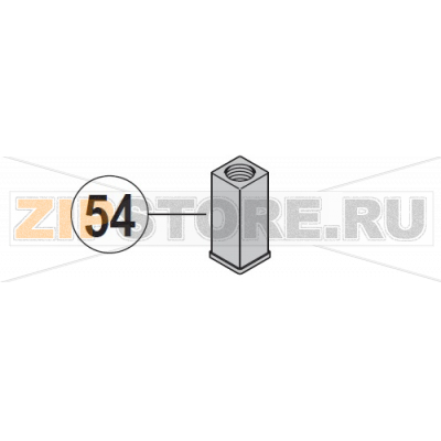 Food insert Hobart UXT-10A                                     Food insert Hobart UXT-10AЗапчасть на сборочном чертеже под номером: 54Название запчасти на немецком языке языке: Food insert Hobart UXT-10A