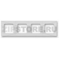 Рамка четырехместная, серая/белая ABB 2CHH015040A6016
