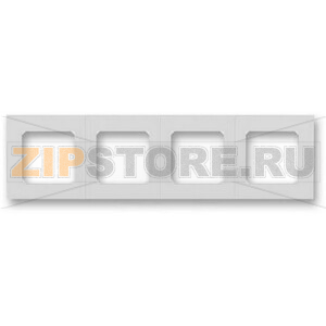 Рамка четырехместная, серая/белая ABB 2CHH015040A6016 
