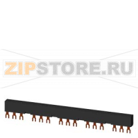 3-фазная шинка, модульное расстояние 55 mm, для 5 автоматических выключателей + аксессуары Siemens 3RV1915-2DB