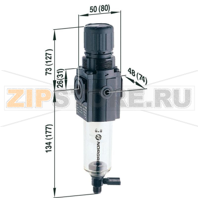 Фильтр с регулятором, G1/2, 0-10 бар Norgren B74G-4GK-QP3-RMN 